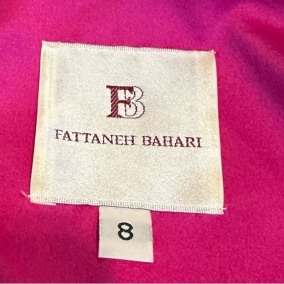 Fattaneh Bahari  Sz 8 Treach Coat With Brooch - Picture 4 of 4